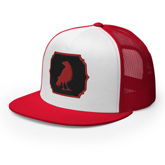 The Crow Red Trucker Cap