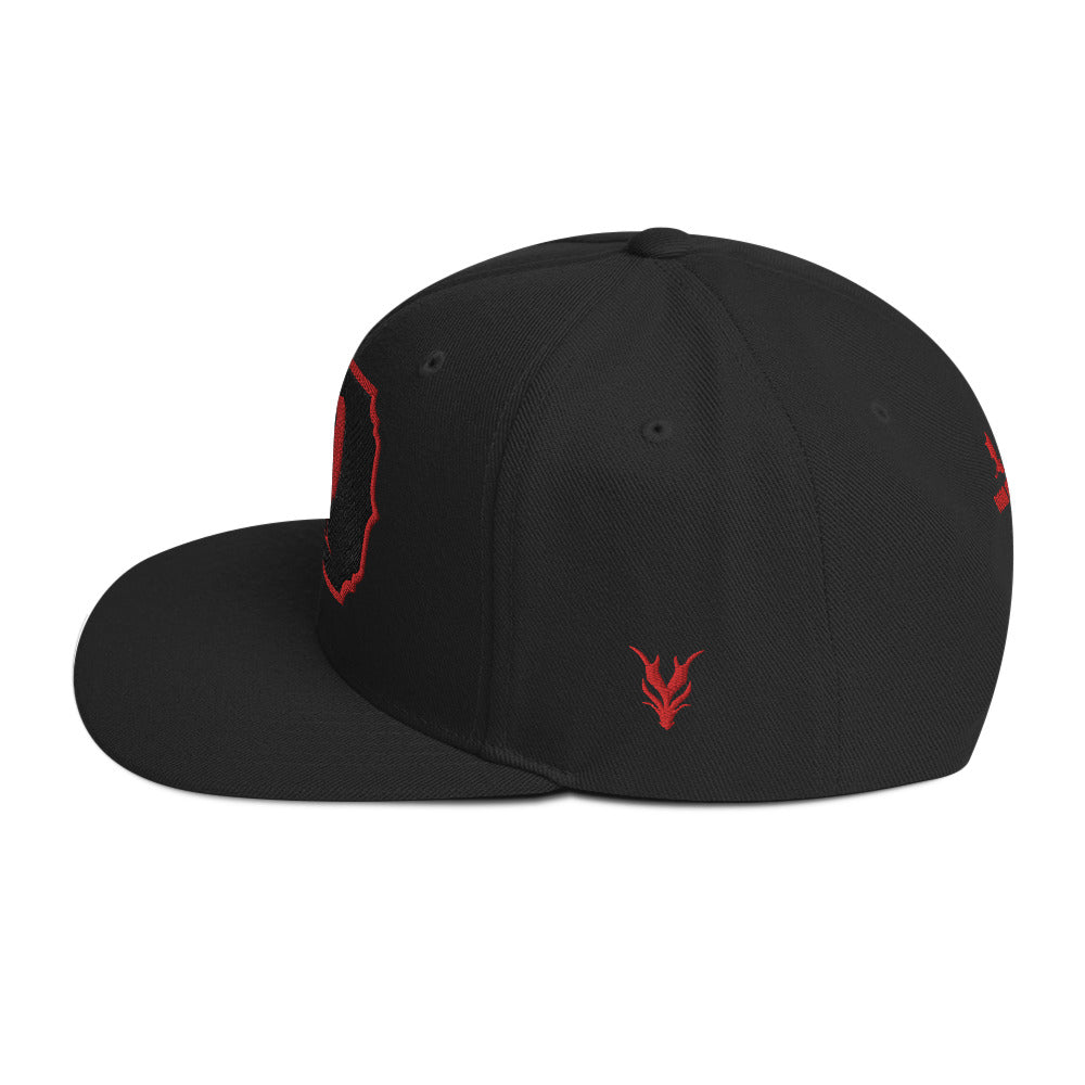 The Crow Red Snapback Hat