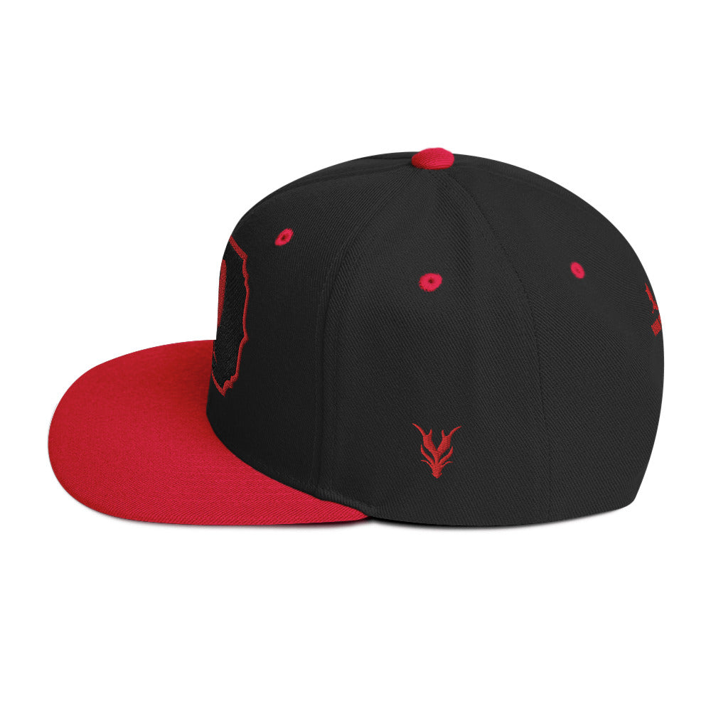 The Crow Red Snapback Hat