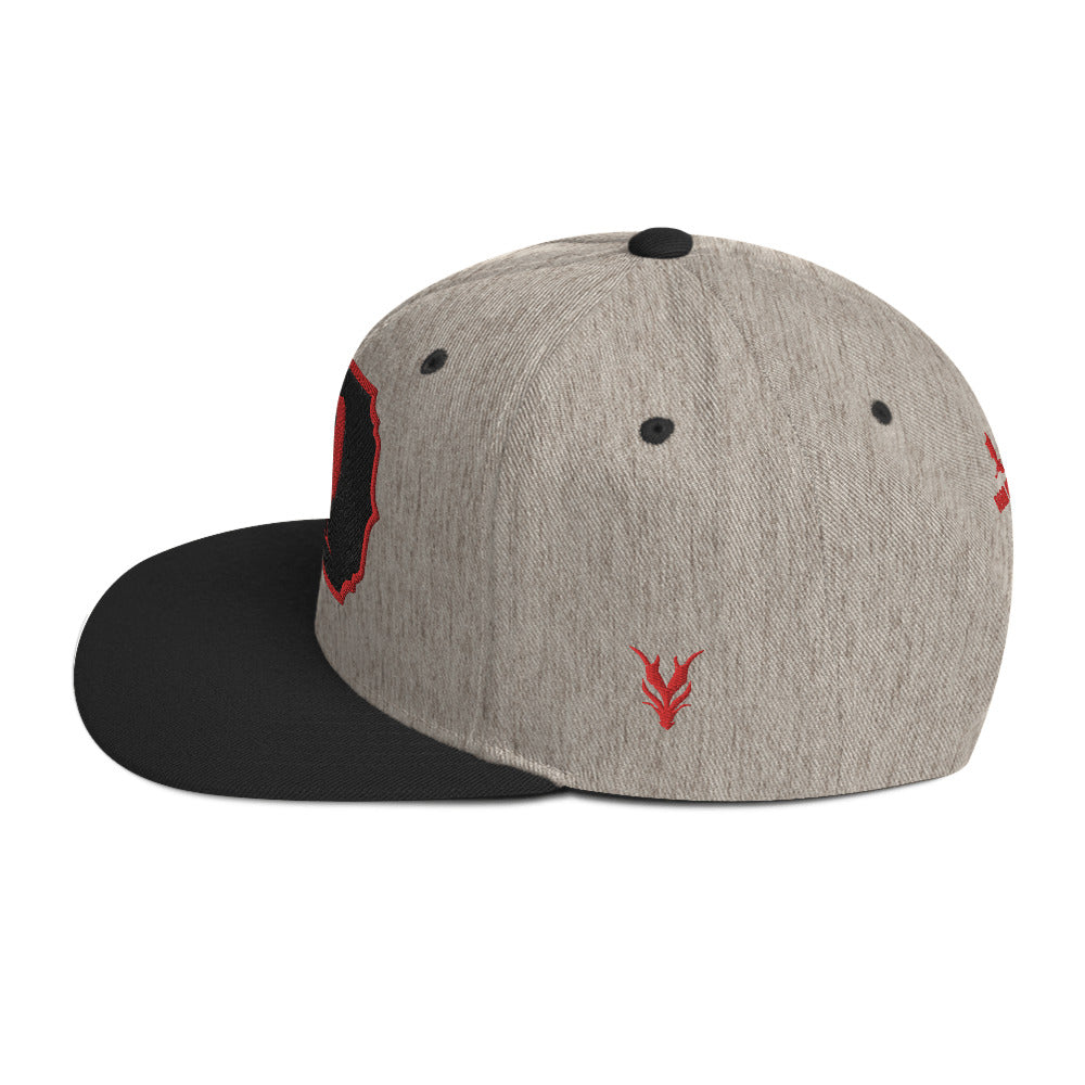 The Crow Red Snapback Hat