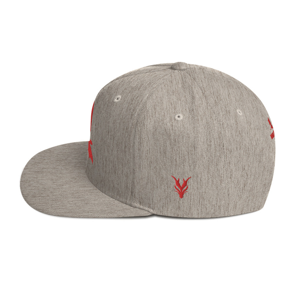 Red Dragon Snapback Hat