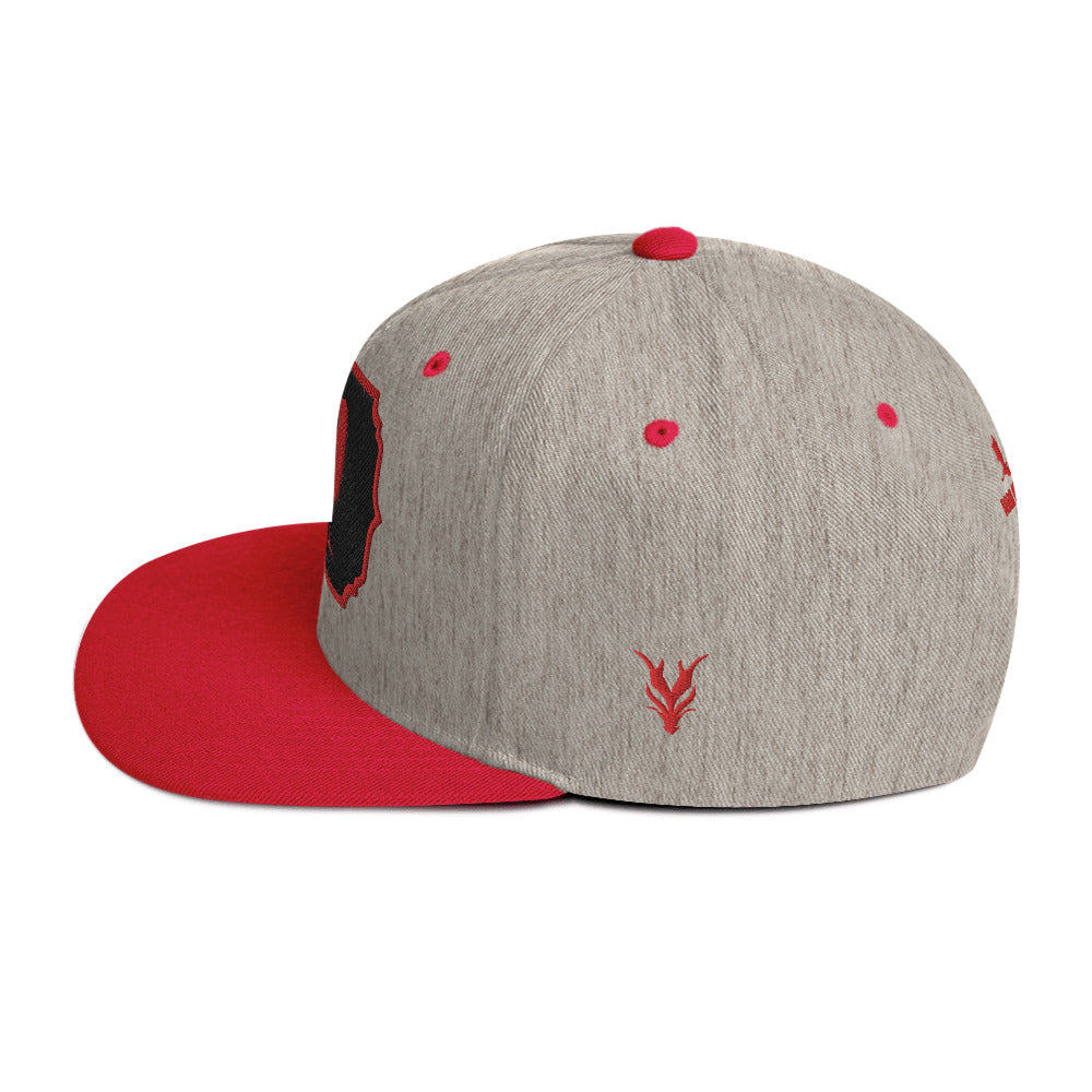 The Crow Red Snapback Hat