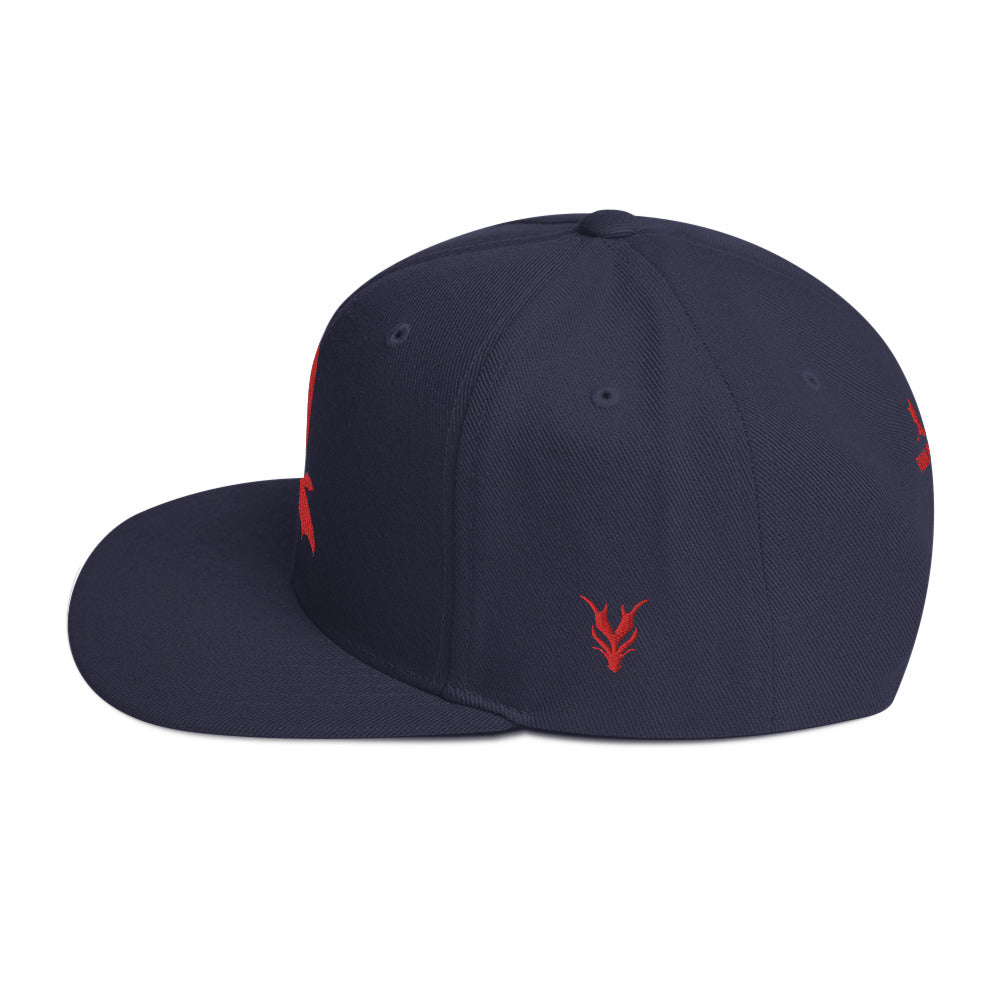 Red Dragon Snapback Hat